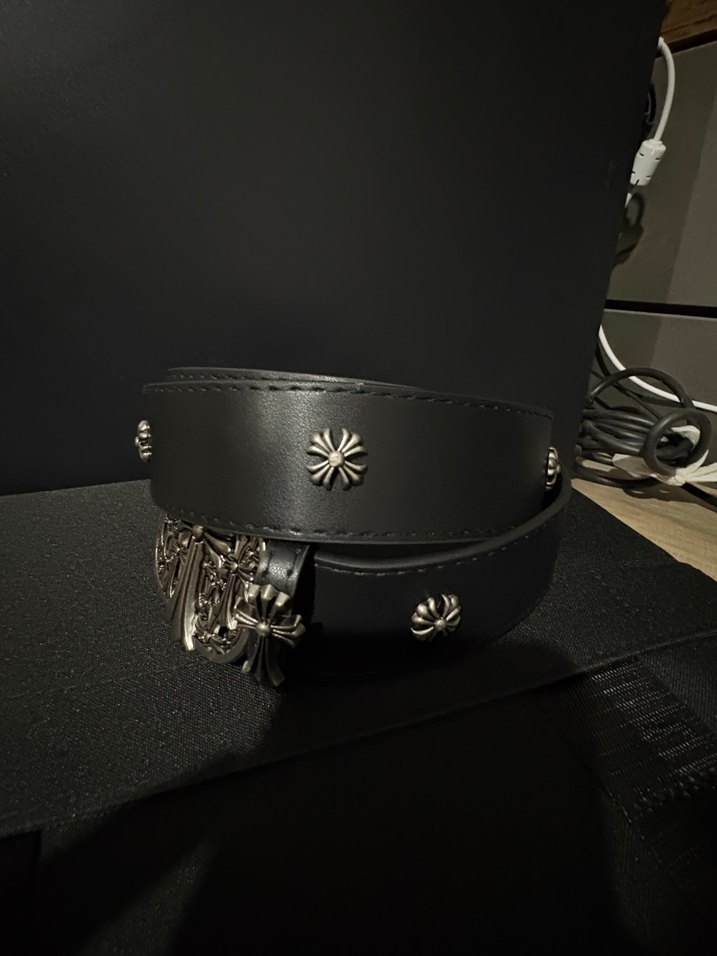 chrome hearts siyah kemer - Görsel 2