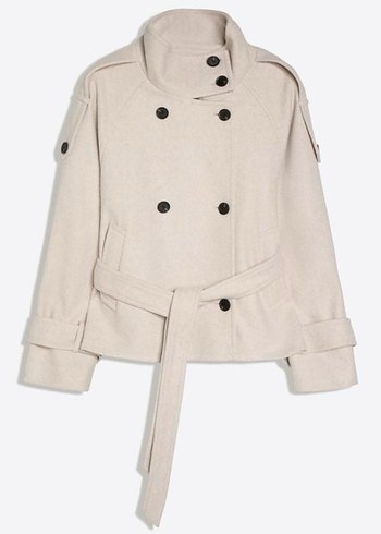 Bershka Bej Kruvaze Trenckot