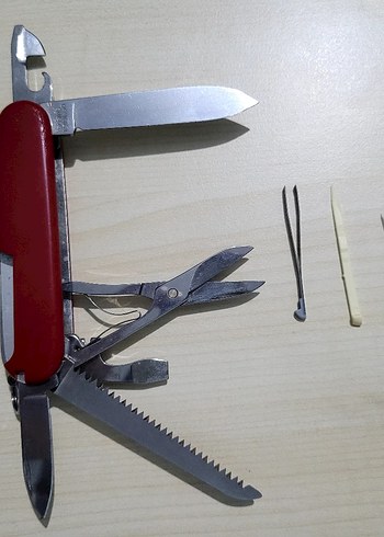 ORİJİNAL İSVİÇRE ÇAKISI, HUNTSMAN (AVCI) MODELİ, 15 FONKSİYONLU, - Görsel 3