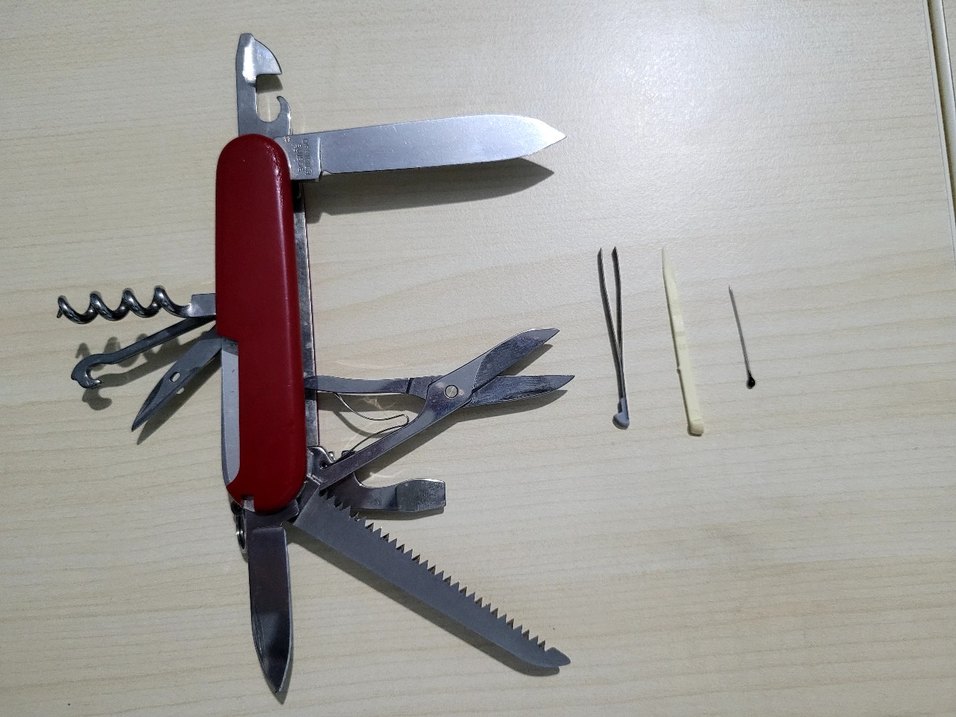 ORİJİNAL İSVİÇRE ÇAKISI, HUNTSMAN (AVCI) MODELİ, 15 FONKSİYONLU, - Görsel 3