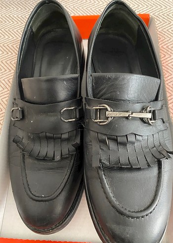 Siyah Deri Tokalı Erkek Loafer - Görsel 3