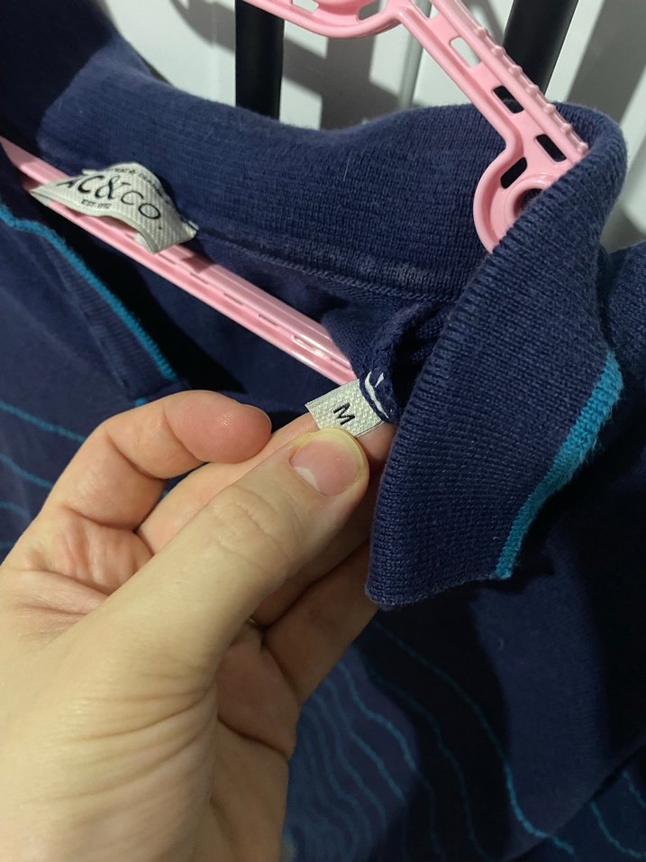 Erkek Lacivert Polo Yaka Kısa Kollu Tişört - Görsel 3