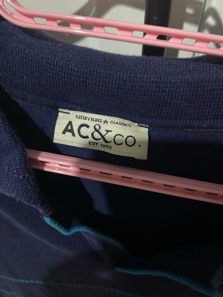 Erkek Lacivert Polo Yaka Kısa Kollu Tişört - Görsel 2