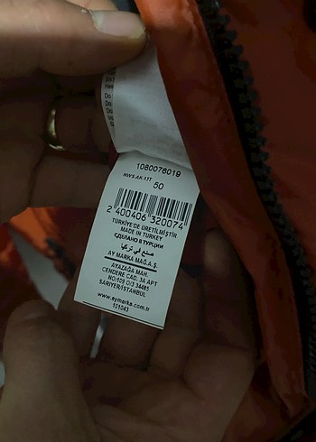 Düğmeli Turuncu Erkek Sokak Stili Mont - Görsel 5