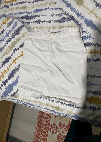 Beyaz Mini Etek Kadın - Görsel 2