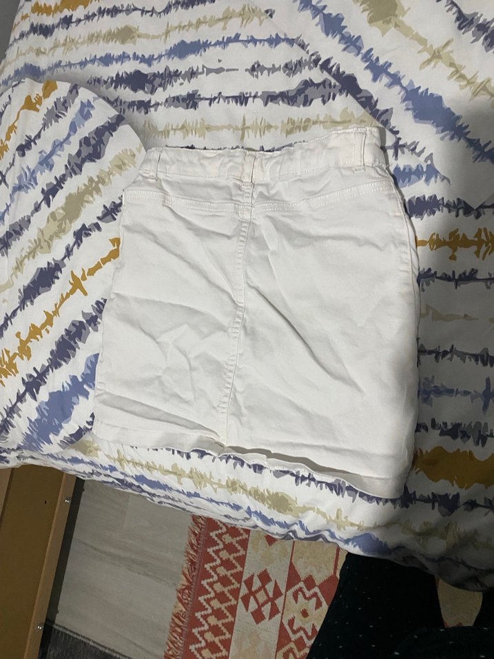 Beyaz Mini Etek Kadın - Görsel 2