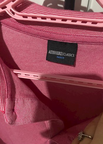 Pembe Polo Yaka Erkek Tişört - Görsel 2