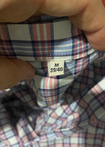 Düğmeli Erkek Pamuklu Gri Kareli Gömlek - Görsel 3