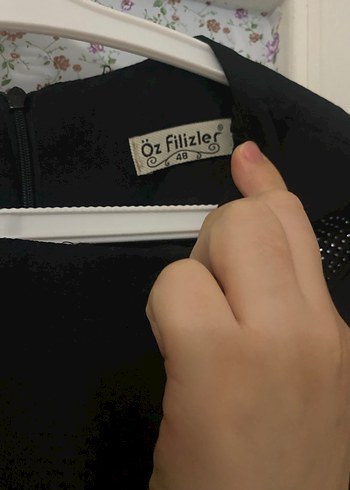 Siyah Uzun Kollu Drapeli Uzun Elbise - Görsel 4