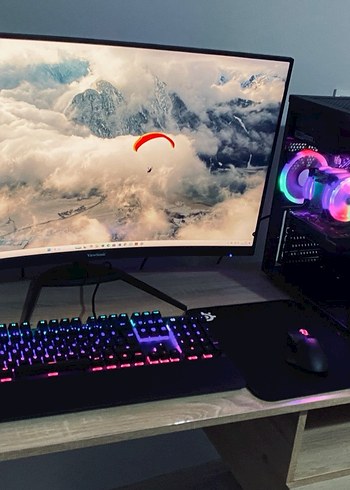 RGB aydınlatmalı masaüstü bilgisayar seti - Görsel 2