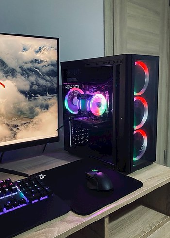 RGB aydınlatmalı masaüstü bilgisayar seti - Görsel 4