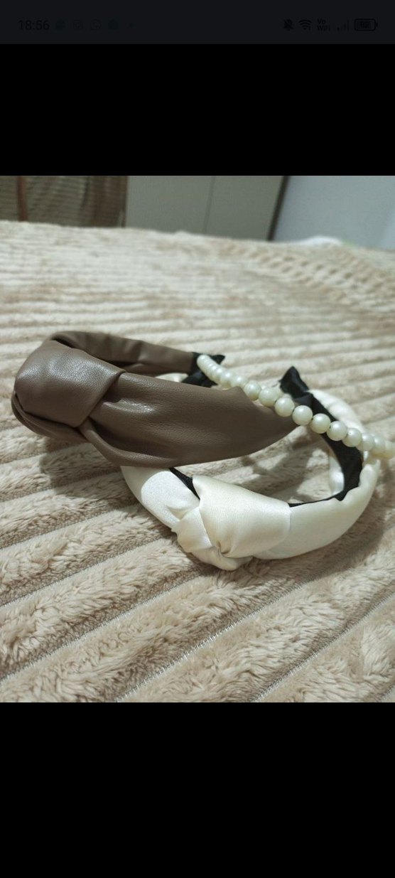 Boncuklu Bej ve Gri Bohem Taçları - Görsel 2