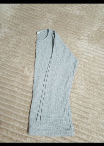 Gri Uzun Kollu Kadın Yün Kazak - Görsel 2