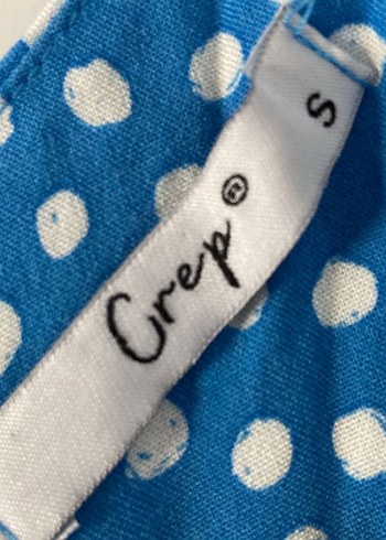 Mavi Puantiyeli Uzun Elbise - Görsel 4