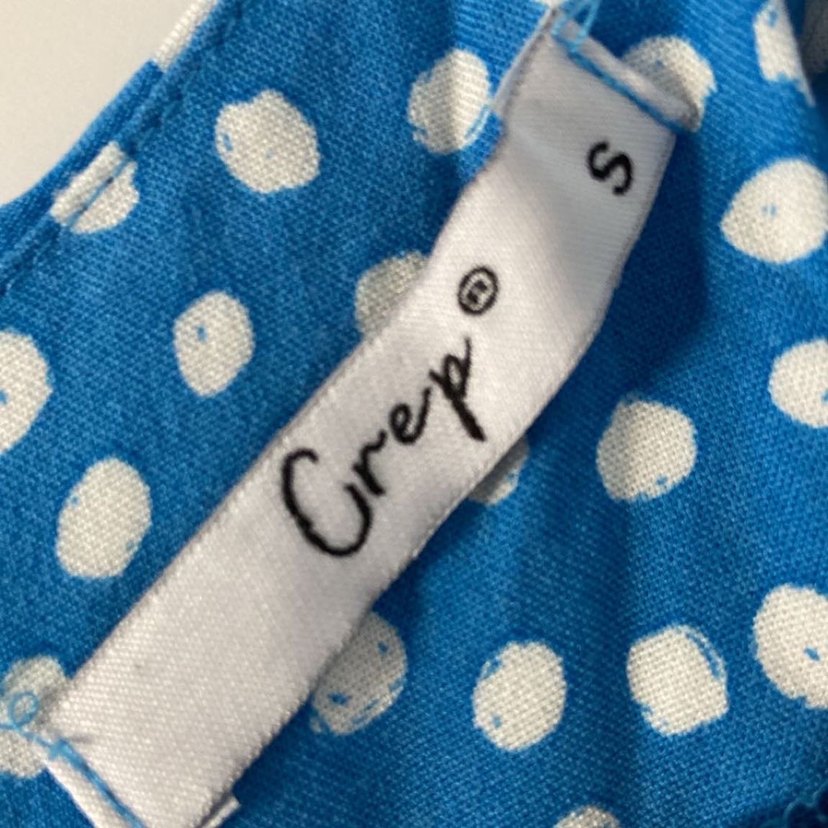 Mavi Puantiyeli Uzun Elbise - Görsel 4