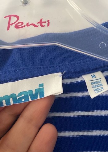 Mavi Çizgili Polo Tişört - Görsel 3