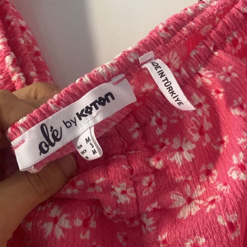 Pembe Mini Bağcıklı Düğmeli Kadın Bluz - Görsel 5