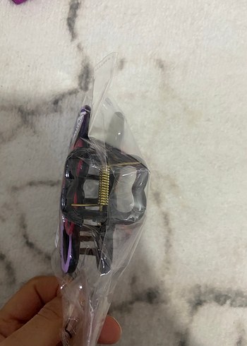 Renkli Kalp Tokalı Plastik Saç Tokası - Görsel 4