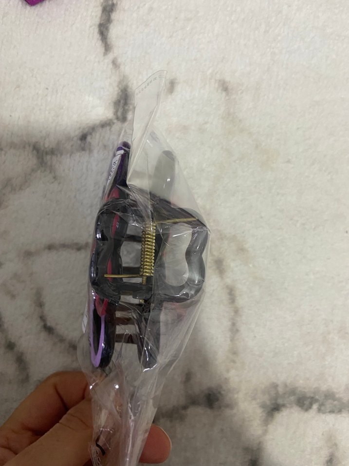 Renkli Kalp Tokalı Plastik Saç Tokası - Görsel 4