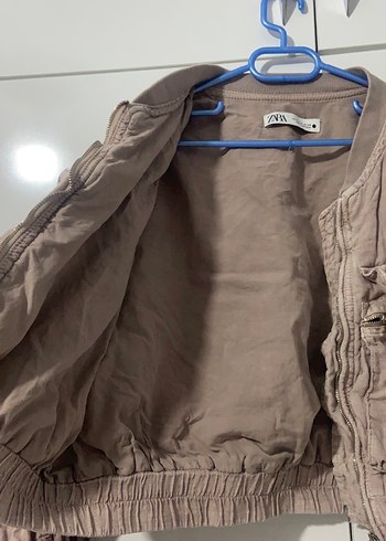 Düğmeli Keten Mini Kadın Ceket - Görsel 6