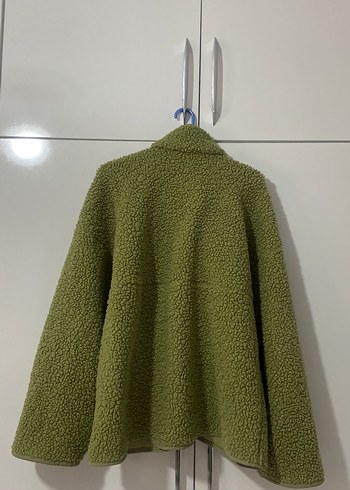 Yeşil Fermuarlı Kadın Polar Ceket - Görsel 7