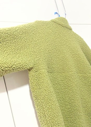 Yeşil Fermuarlı Kadın Polar Ceket - Görsel 8