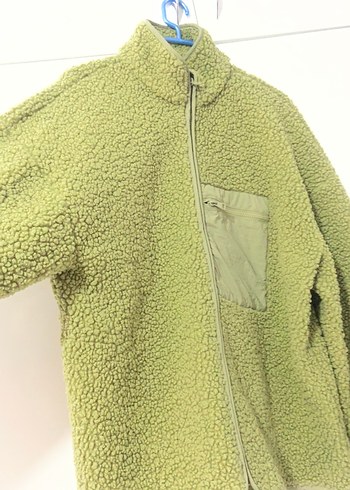 Yeşil Fermuarlı Kadın Polar Ceket - Görsel 2