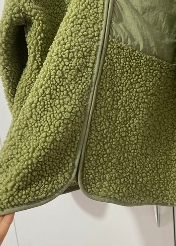Yeşil Fermuarlı Kadın Polar Ceket - Görsel 5