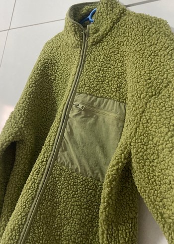 Yeşil Fermuarlı Kadın Polar Ceket - Görsel 3