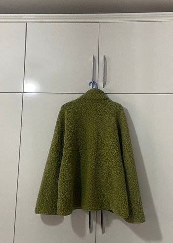 Yeşil Fermuarlı Kadın Polar Ceket - Görsel 9