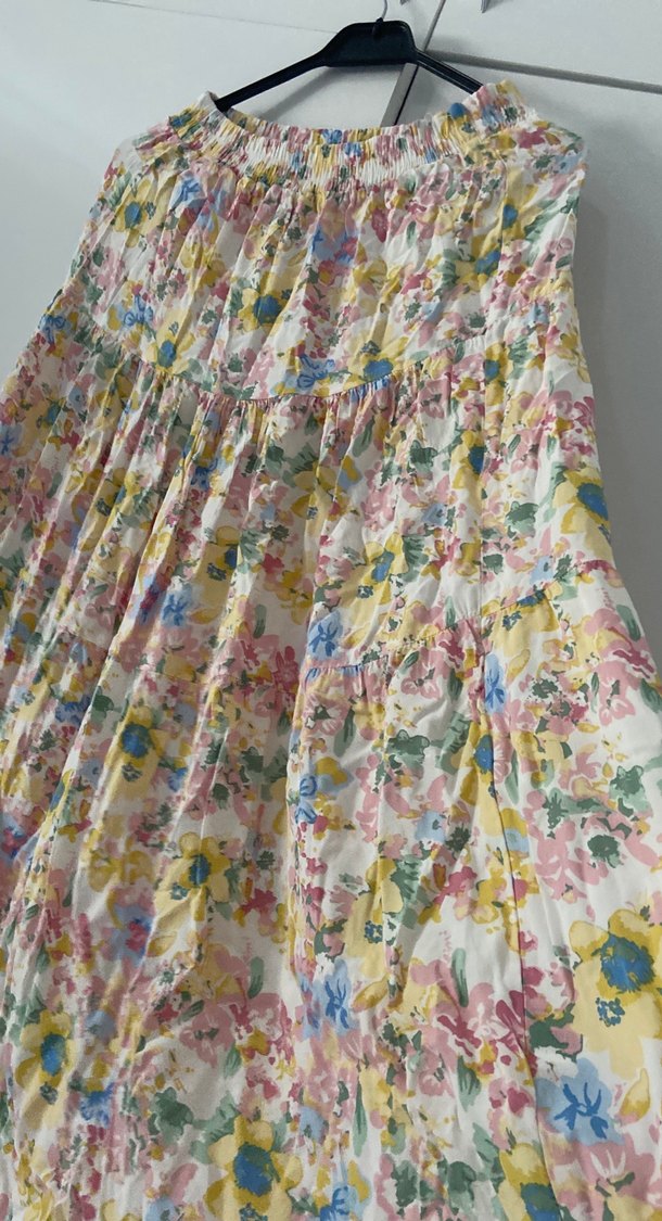 Bohem Çok Renkli Uzun Piliseli Etek ve üst - Görsel 3