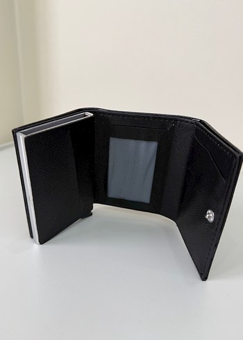 Siyah Deri Kadın Cüzdan - Görsel 3