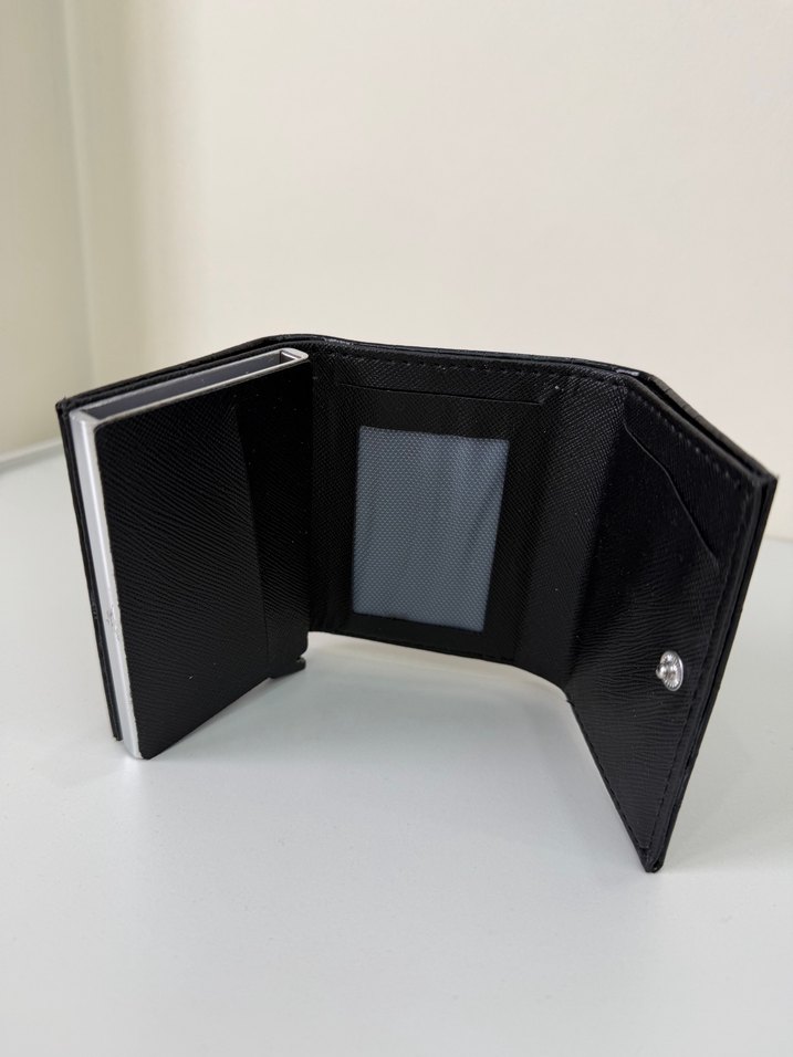 Siyah Deri Kadın Cüzdan - Görsel 3