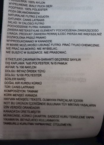 KAZ TÜYÜ CANADA GOOSE ORJINAL BARKODLU KADIN - Görsel 8