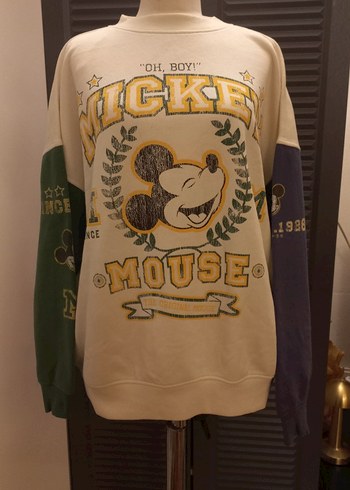 H&M MİCKEY MOUSE BASKILI KADIN Sweatshirt - Görsel 2