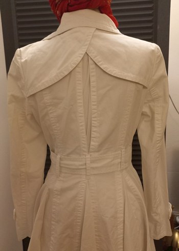 TRENCKOT BEYAZ DAR KALIP - Görsel 7