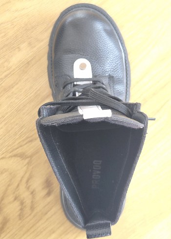 SIYAH BEYAZ YÜKSEK DOLGU TOPUKLU KADIN BOT - Görsel 4