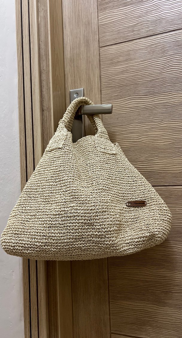 Bej Örgü Kadın Çanta - Görsel 2