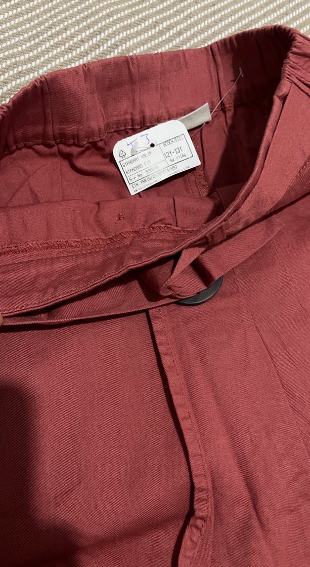 Kiremit rengi Düğmeli Midi Etek - Görsel 4