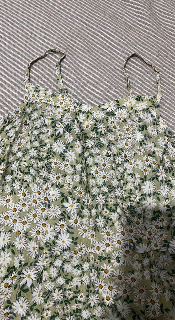 Çiçek Desenli Uzun Askılı Bohem Elbise - Görsel 3