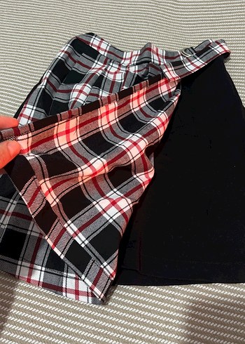 Piliseli Ekose Midi Etek - Görsel 2