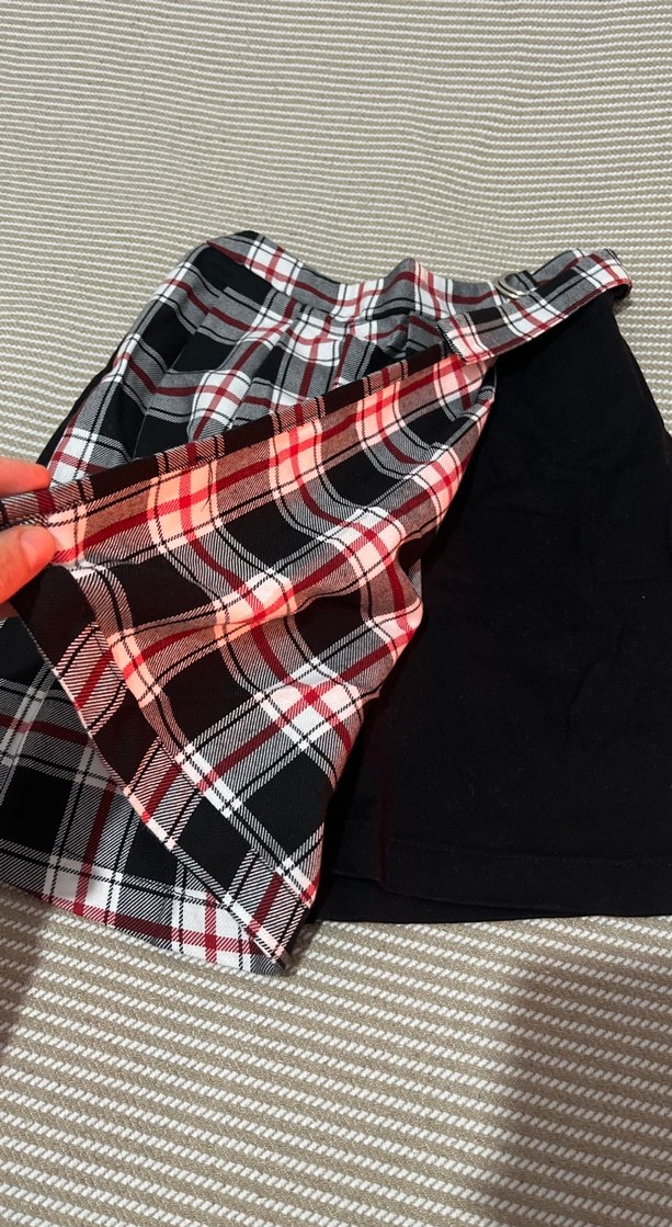 Piliseli Ekose Midi Etek - Görsel 2