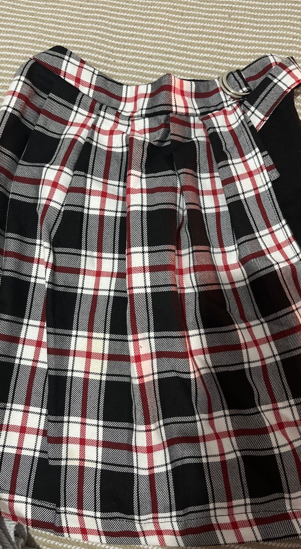 Piliseli Ekose Midi Etek - Görsel 3