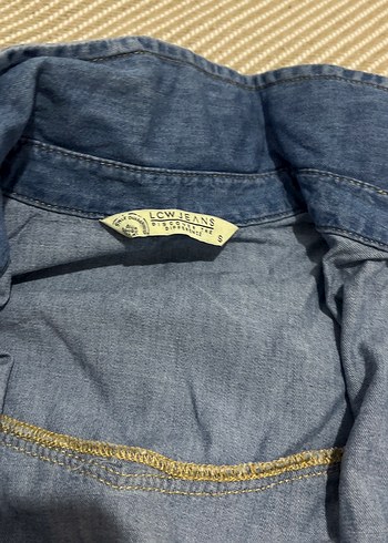 Düğmeli Uzun Kot elbise - Görsel 3