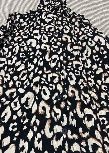 Leopar bayan gömlek - Görsel 2