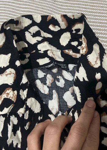 Leopar bayan gömlek - Görsel 4