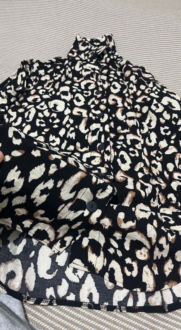 Leopar bayan gömlek - Görsel 3