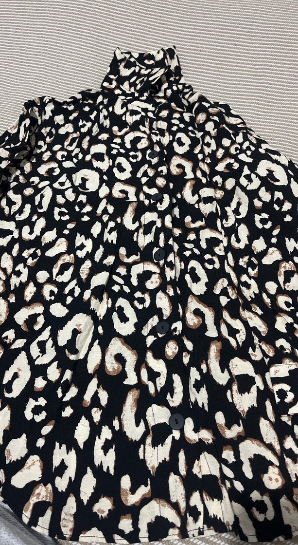 Leopar bayan gömlek - Görsel 2