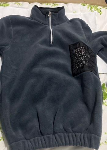 Gri Yarım Fermuarlı Erkek Polar Sweatshirt - Görsel 3