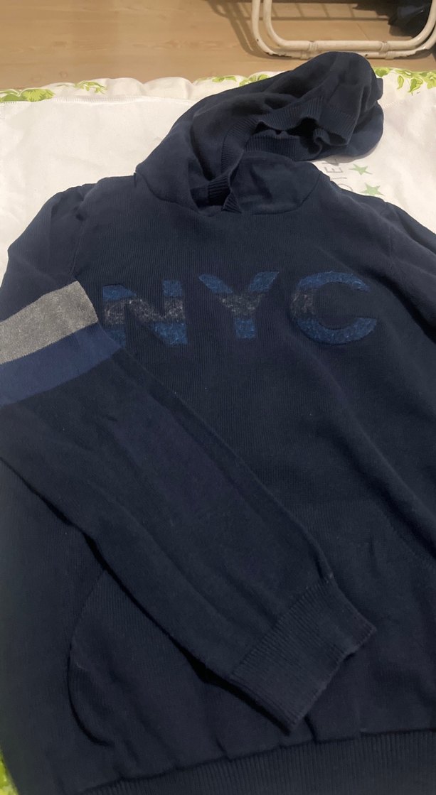 Erkek Çocuk Lacivert Kapüşonlu Sweatshirt - Görsel 2